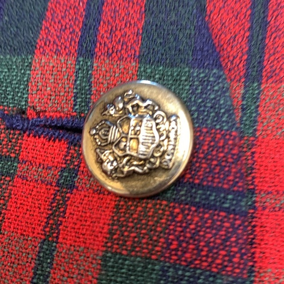 Tanjay Vintage Plaid Blazer,Pockets - Picture 7 of 8